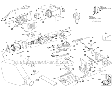 Part Location Diagram of 445217-01 DeWALT Rubber Cup